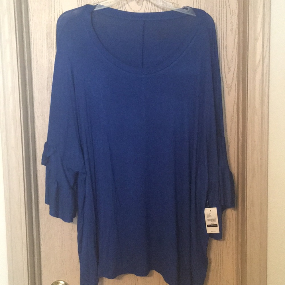 Lane Bryant ruffle sleeved shirt